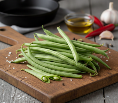 Our French Beans are freshly harvested from trusted farms and carefully selected to ensure superior quality, freshness, and natural tenderness. Grown under suitable agricultural conditions, they are widely used in culinary preparations and valued for their crisp texture and nutritional benefits. The french beans are hygienically packed in durable bag packaging to maintain freshness and protect the produce during handling and transportation. Each bag contains a net weight of 4 kg with a gross weight of 4.1 kg, making it suitable for efficient storage, easy handling, and export-ready supply.