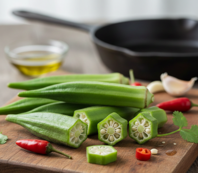 Our Okra is freshly sourced from trusted farms and carefully selected to ensure superior quality, freshness, and natural taste. Grown using responsible farming practices, it is ideal for culinary use and meets quality expectations for both domestic and export markets. The okra is hygienically packed in a sturdy box packaging to maintain freshness and prevent damage during handling and transportation. Each box has a net weight of 4.5 kg and a gross weight of 5.1 kg, making it suitable for efficient storage, distribution, and export supply with reliable quality assurance.