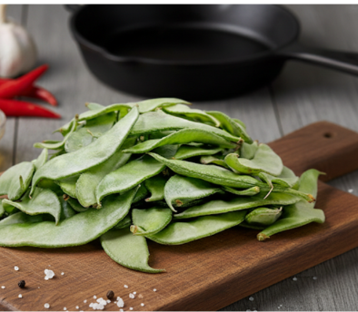 Our Papdi (Indian Broad Beans) are freshly harvested from trusted farms and carefully selected to ensure superior quality, freshness, and natural taste. Grown under suitable farming conditions, they are widely used in culinary preparations and valued for their rich flavor and nutritional benefits. The papdi is hygienically packed in durable bag packaging to maintain freshness and protect the produce during handling and transportation. Each bag contains a net weight of 4 kg with a gross weight of 4.1 kg, making it suitable for efficient storage, easy handling, and export-ready supply.