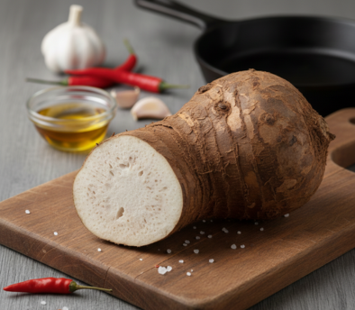 Our Suran (Yam) is carefully sourced from reliable farms and selected to ensure superior quality, freshness, and natural texture. Grown under suitable farming conditions, it is widely used in culinary preparations and valued for its rich taste and nutritional benefits. The suran is hygienically packed in durable bag packaging to protect the produce during handling and transportation. Each bag contains a net weight of 10 kg with a gross weight of 10.1 kg, making it suitable for efficient storage, distribution, and export-ready supply.